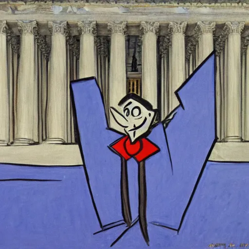 Image similar to pinocchio at the supreme court by matisse