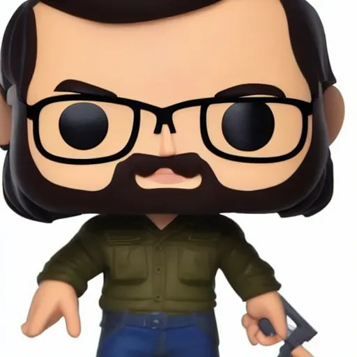 Image similar to jeffrey dahmer funko pop, high quality, high resolution