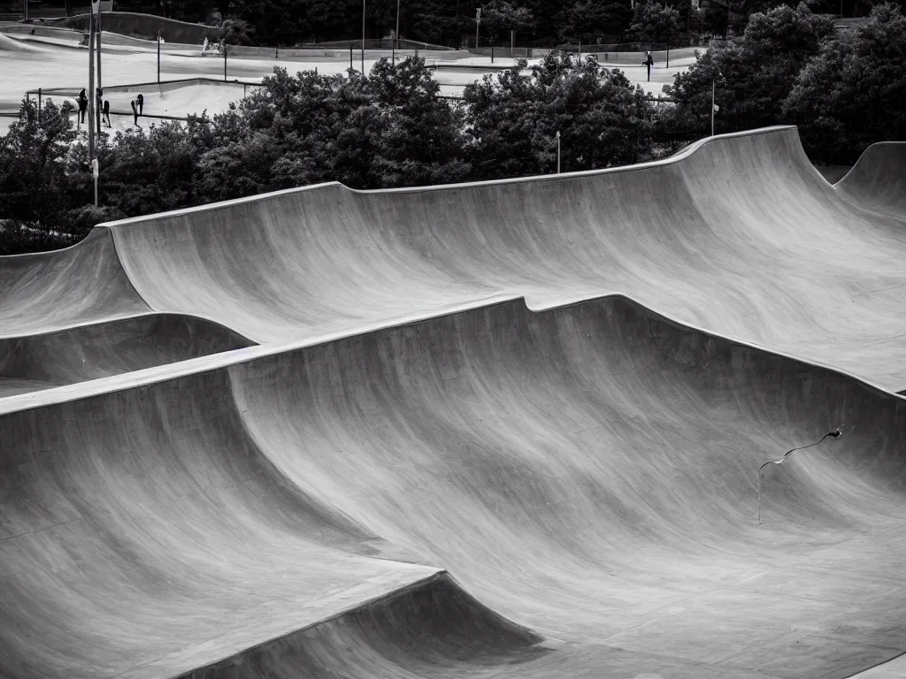 Prompt: skate park, photography, highly detailed