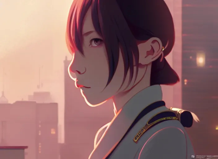 Image similar to a film still portrait of a suspicious female spy, finely detailed features, minions, cinematic lighting, perfect art, night cyberpunk city, intricate, anime, minion, gapmoe grimdark, artstation, trending on pixiv fanbox, painted by greg rutkowski makoto shinkai takashi takeuchi studio ghibli, akihiko yoshida, 4 k