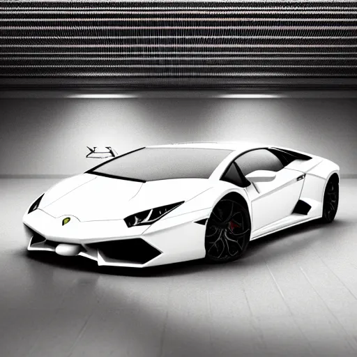 Image similar to Lamborghini with fluffy cat ears concept 3D, octane, reflective floor, dramatic lighting, magazine cover