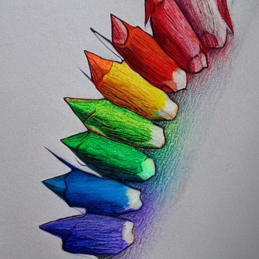 Image similar to colored pencil art