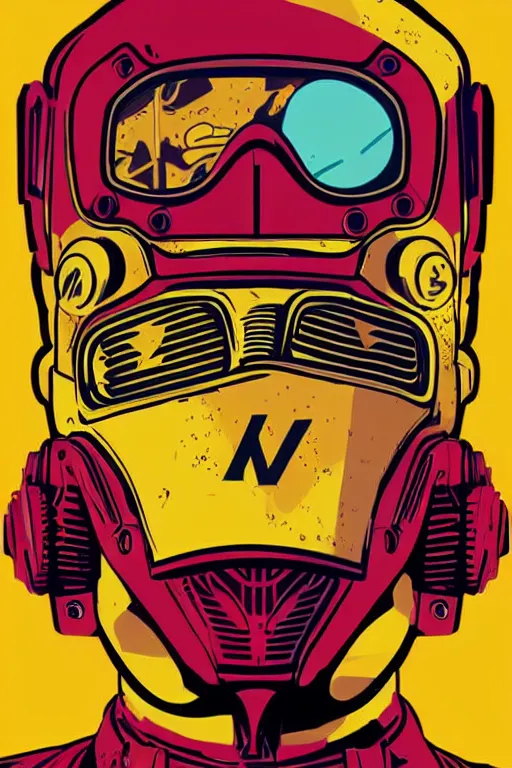 Image similar to fallout 7 6 retro futurist illustration art by butcher billy, sticker, colorful, illustration, highly detailed, simple, smooth and clean vector curves, no jagged lines, vector art, smooth andy warhol style