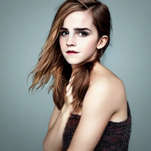 Image similar to portrait photograph of a furry emma watson