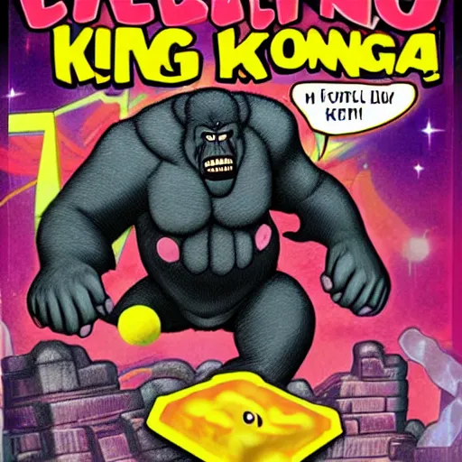 Image similar to king kong body slams kirby