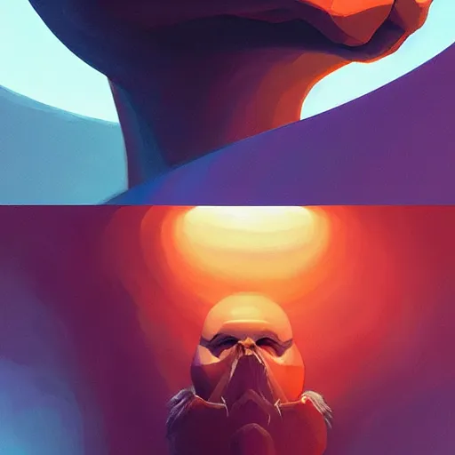 Image similar to face icon stylized minimalist the thing from another world 1 9 5 1, loftis, cory behance hd by jesper ejsing, by rhads, makoto shinkai and lois van baarle, ilya kuvshinov, rossdraws global illumination