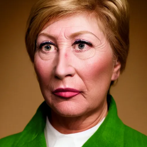 Prompt: corporate portrait, senior sales ceo executive vp, purple green color scheme, professional studio lighting, hyperreal detailed lifelike facial features, corporate portraiture shot by cindy sherman and david lynch