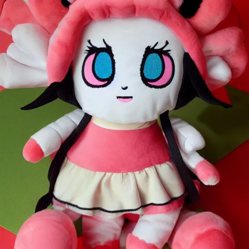 Prompt: cute fumo plush of the nasty girl who told rumors behind everybody's back