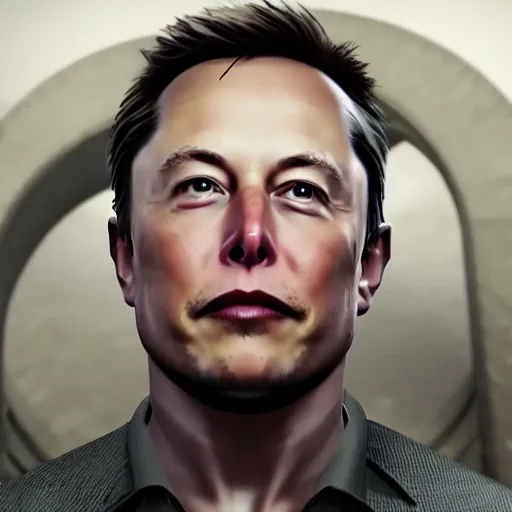 Image similar to portrait of elon musk in death stranding, 2 0 2 1, in game graphic, ps 5 gameplay, screenshot, high quality