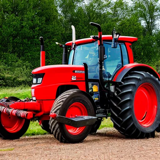 Prompt: a tractor with square wheels, canon eos r 3, f / 1. 4, iso 2 0 0, 1 / 1 6 0 s, 8 k, raw, unedited, symmetrical balance, wide angle