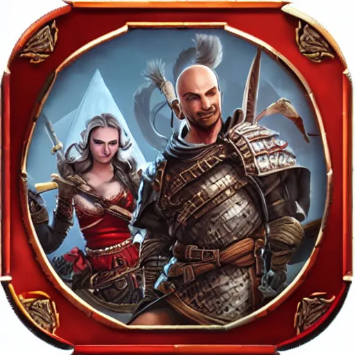 Image similar to divinity original sin 2, div os 2, div 2, group chat icon