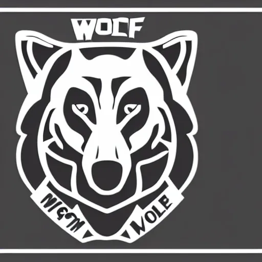 Image similar to design logo concept of a wolf. vector, photoshop