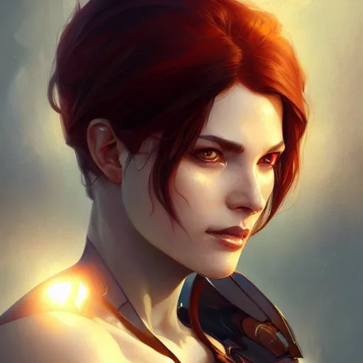 Image similar to beautiful natural femshep, intricate, elegant, highly detailed, digital painting, artstation, concept art, smooth, sharp focus, illustration, art by artgerm and greg rutkowski and alphonse mucha and loish and WLOP