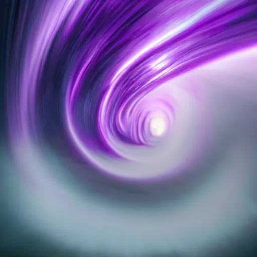 Image similar to amazing photo of a purple tornado in the shape of a vortex by marc adamus, digital art, beautiful dramatic lighting