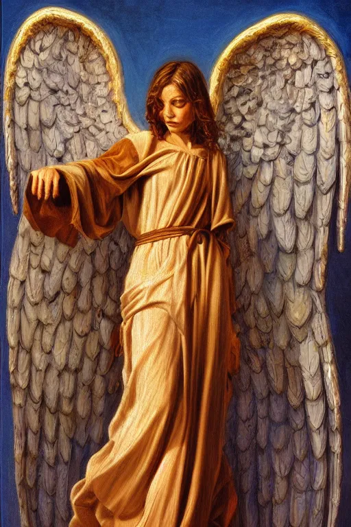 Prompt: Biblically acurate Angel, oil on canvas, intricate, 8k highly professionally detailed, HDR, CGsociety, in the style of the Brothers Hildebrandt