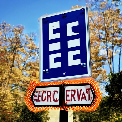 Image similar to a street sign that says Electric Avenue