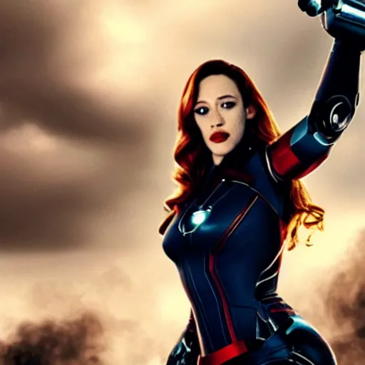 Image similar to a still of kat dennings as black widow in iron man 2 ( 2 0 1 0 )