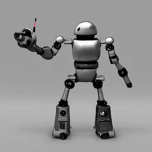 Prompt: prototype robot war android, concept art