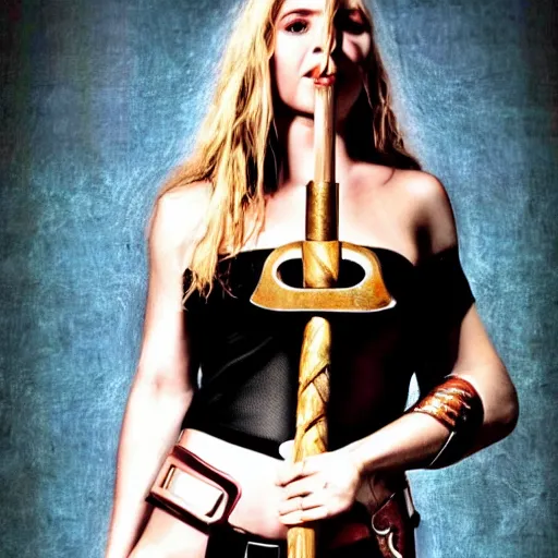 Prompt: hammer of thor, very sensual and feminine