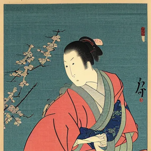 Image similar to 🌸,Ukiyo-e