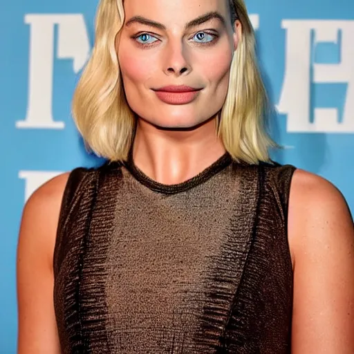 Prompt: Margot Robbie, moist