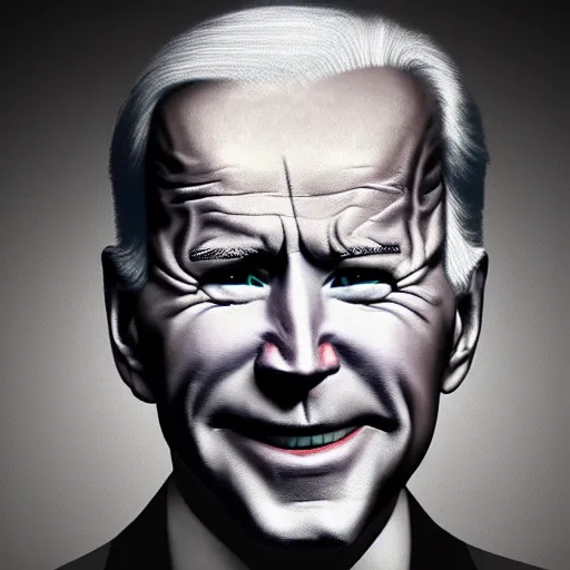 Image similar to devil body, with joe biden head, art in 4 k, high quality