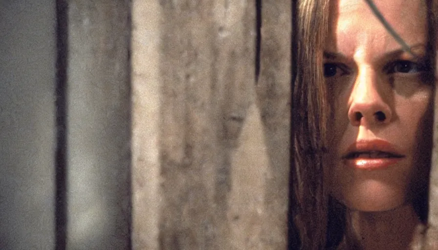 Image similar to a film still of Hilary swank as clarice starling in the silence of the lambs movie