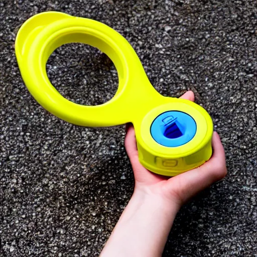 Image similar to product photo of a bop it toy called stop it