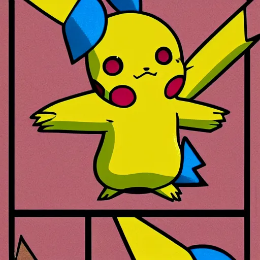 Image similar to cute pikachu, manga