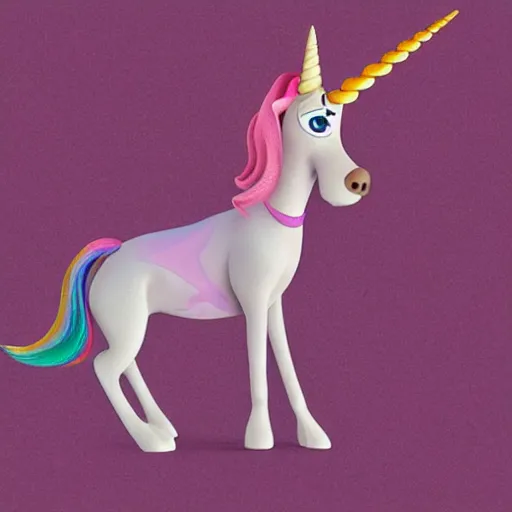 Prompt: A vizsla unicorn, pixar style