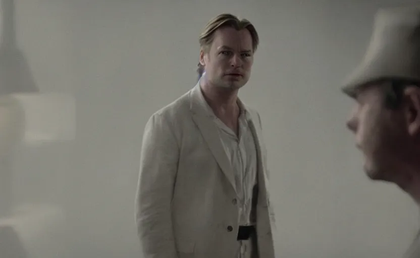 Image similar to high quality high detail movie screenshot by christopher nolan, hd,