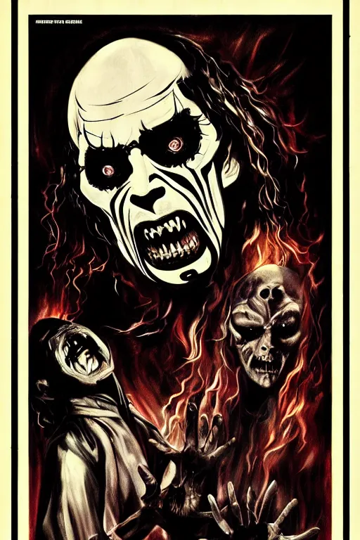 Image similar to the demon, poster art by john carpenter, trending on deviantart, gothic art, grotesque, creepypasta, freakshow