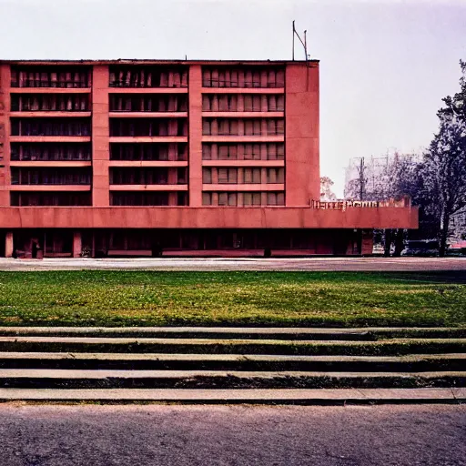 Image similar to an old soviet panel building, photo by Julius Shulman, 4k, hyper realism, ultra details,