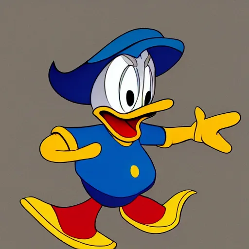 Prompt: highly detailed concept art of donald duck as the terminator, 4 k