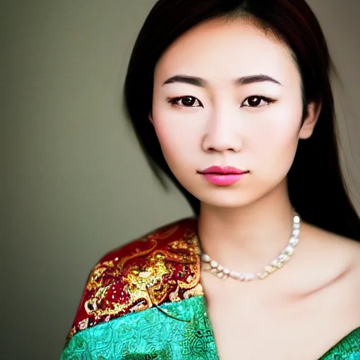 Prompt: Portrait of a beautiful asian woman, Award Winning, Photography, 2015