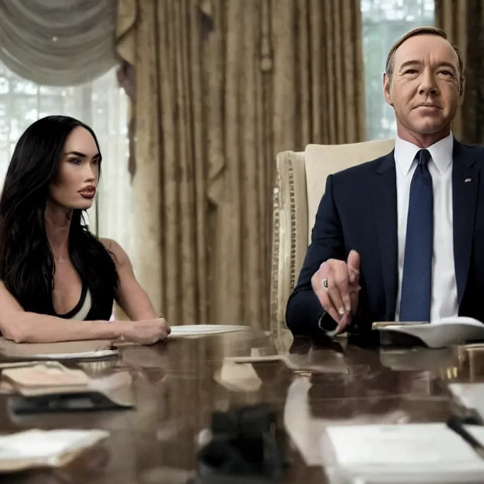 Image similar to megan fox as president in house of cards