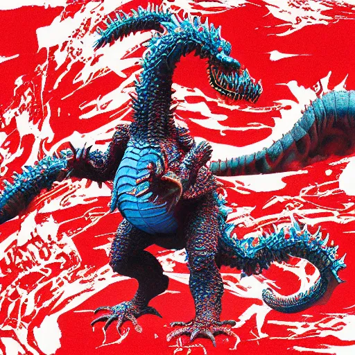 Image similar to shin godzilla by hideaki anno, hyper realistic, photorealistic