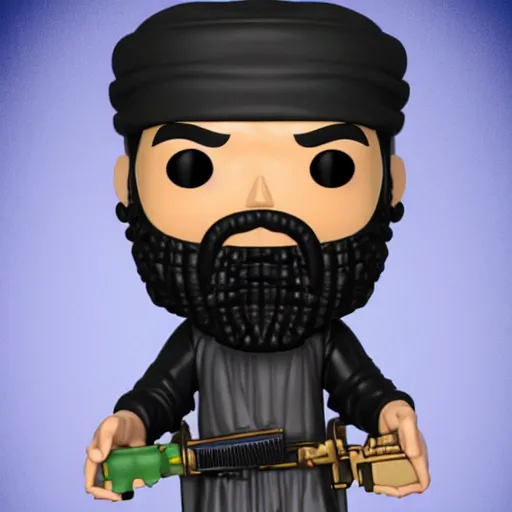 Image similar to Osama Bin Laden funko pop doll