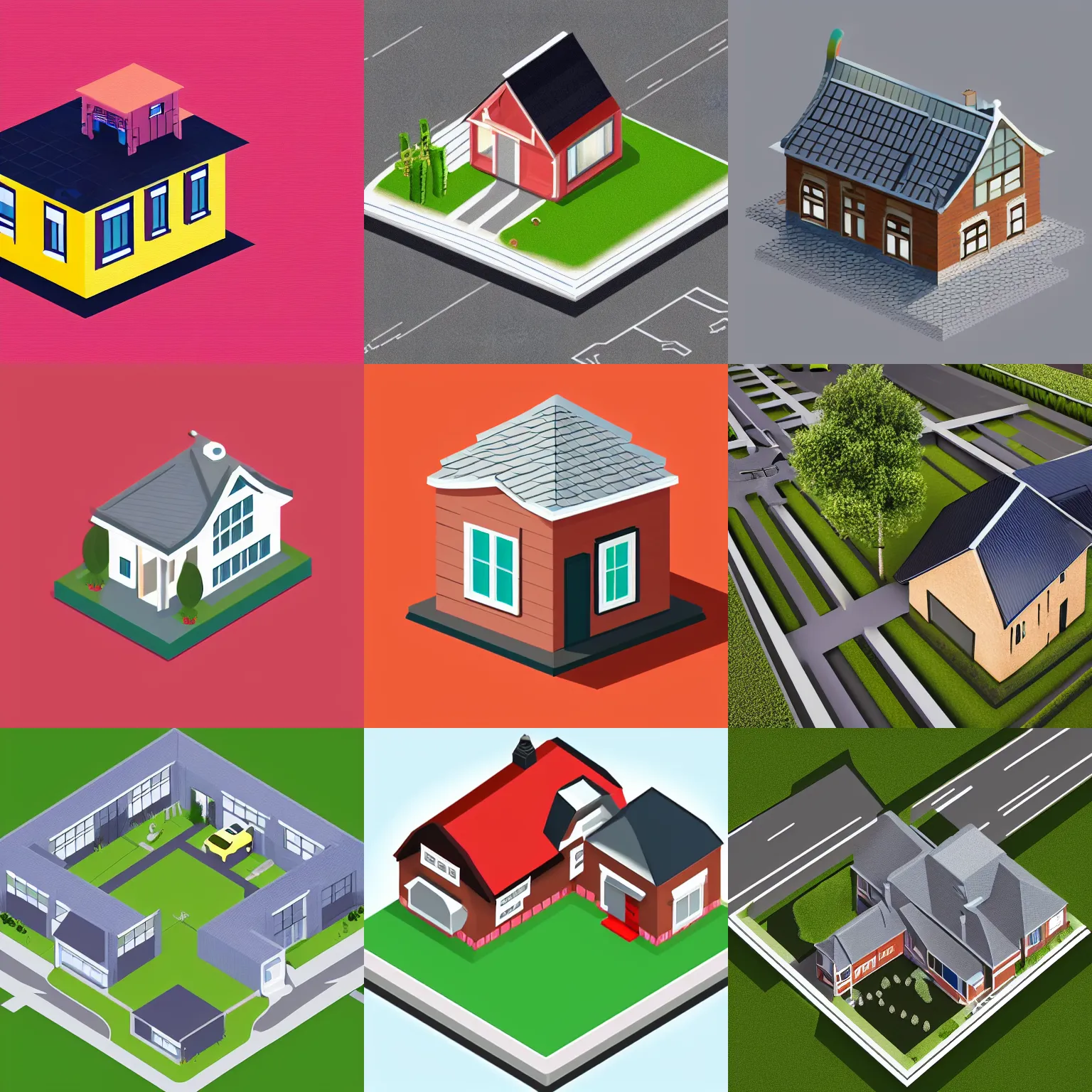 Prompt: webdesign icon for dutch roof house, isometric