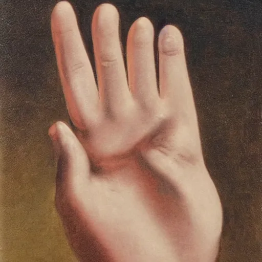 Image similar to All Seeing Hand in the style of Mary DeLave