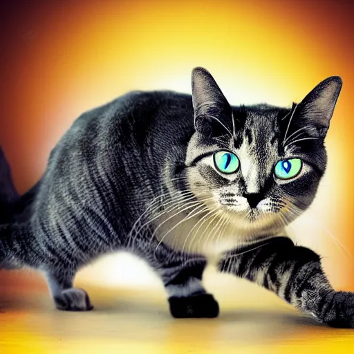 Image similar to surreal image of schrodinger's cat,