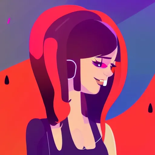 Image similar to a 2 d character design, vector art, female singer, digital art, portrait, 4 k, 8 k, sharp focus, smooth, illustration, concept art