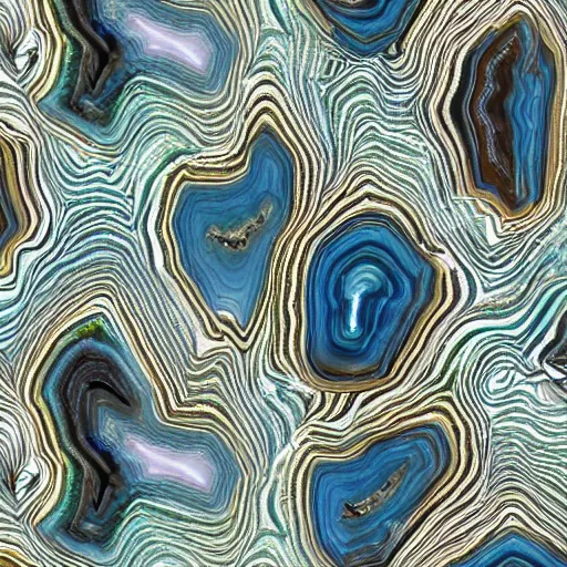 Image similar to banded agate patterns that resemble a tropical beach