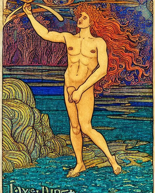 Image similar to neptune by ivan bilibin