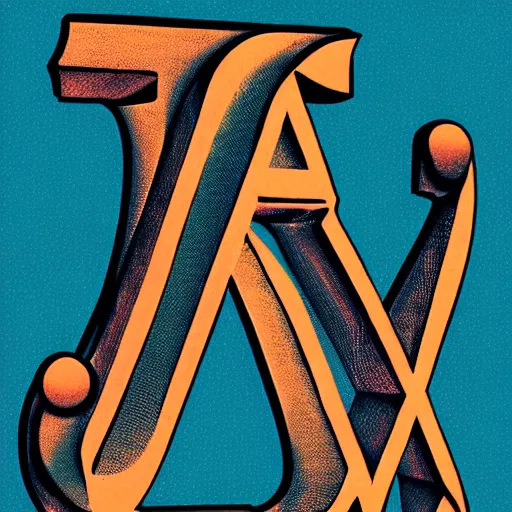 Image similar to letter a!! typography, high contrast, retro, intricate, jugend, ornamentical