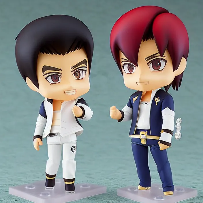 Image similar to Elvis Presley, An anime Nendoroid of Elvis Presley, Aquarel