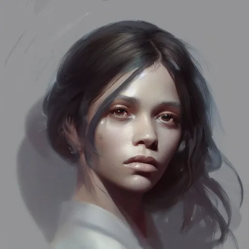 Image similar to “ portrait of zoe isabella kravitz by greg rutkowski, young, attractive, highly detailed portrait, scifi, digital painting, artstation, concept art, smooth, sharp foccus ilustration, artstation hq ”