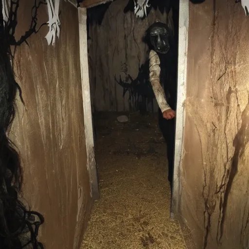 Image similar to the inside of a haunted house experience for halloween