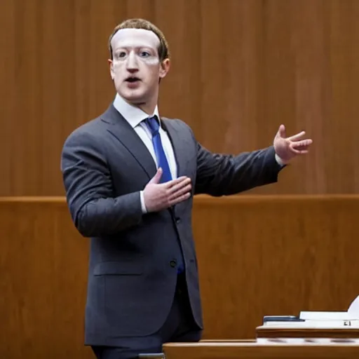 Image similar to mark zuckerberg demonstrating ar 1 4 on his trial testimony