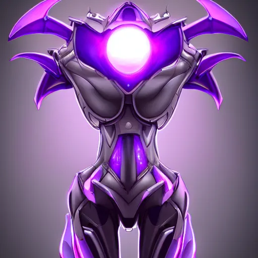 Image similar to detailed mawshot of a beautiful stunning anthropomorphic hot robot mecha female dragon, silver sharp streamlined armor, detailed maw, glowing Purple LED eyes, dragon art, furry art, vore, furaffinity, DeviantArt, Eka's Portal, G6